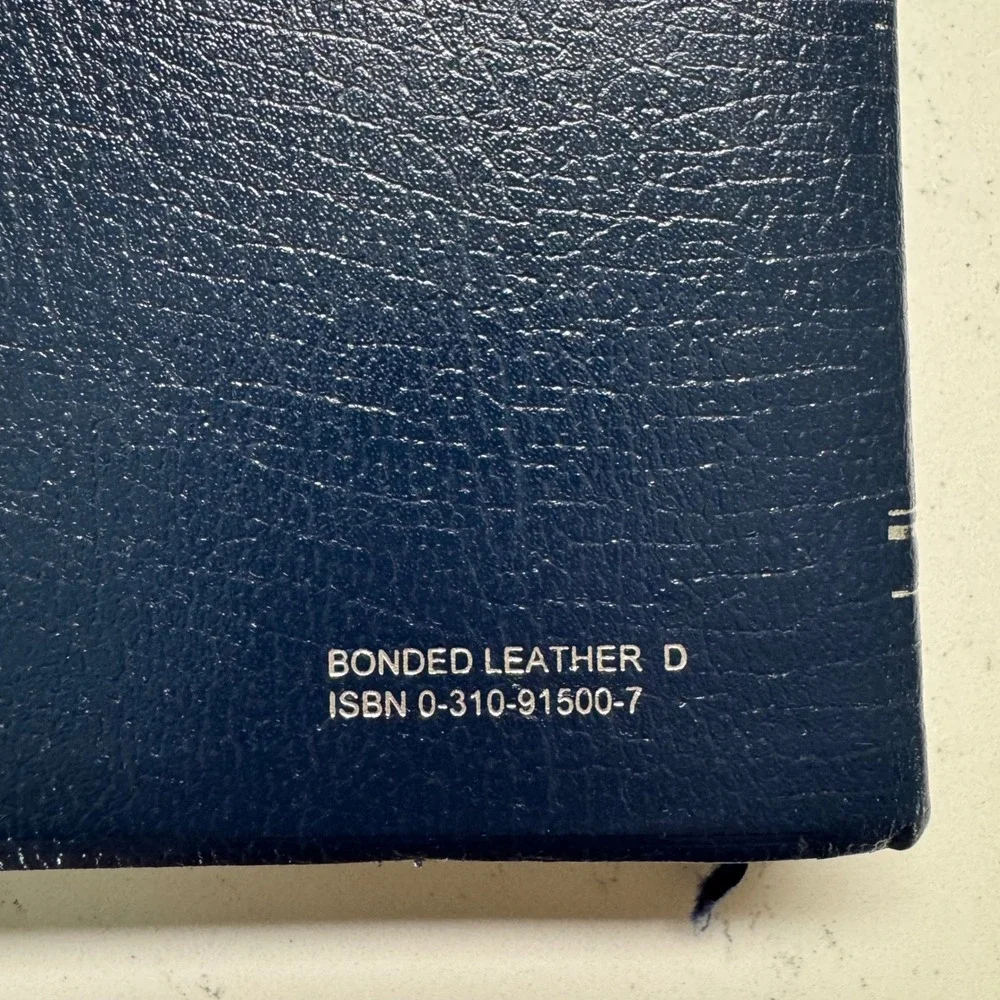 Zondervan Amplified Bible Navy Blue Bonded Leather Life In The Word
